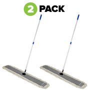 Alpine Industries 48in Cotton Floor Dust/Dry Mop Set, PK2 ALP434-48-2pk